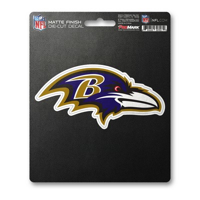 Fan Mats  LLC Baltimore Ravens Matte Decal Black & Purple