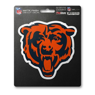 Fan Mats  LLC Chicago Bears Matte Decal Blue & Orange