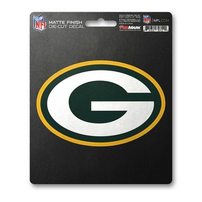 Fan Mats  LLC Green Bay Packers Matte Decal White, Green & Yellow