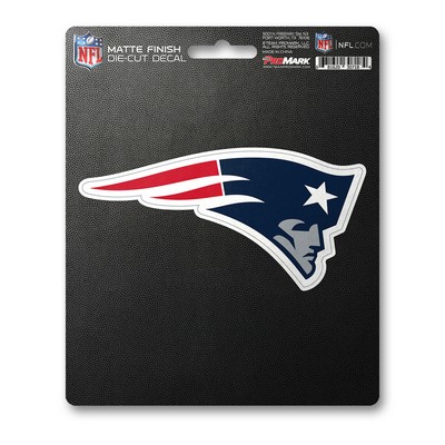 Fan Mats  LLC New England Patriots Matte Decal Blue & Red