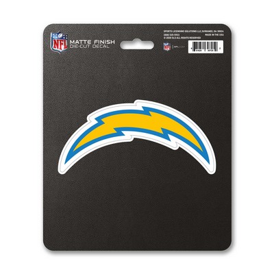 Fan Mats  LLC Los Angeles Chargers Matte Decal Blue & Yellow