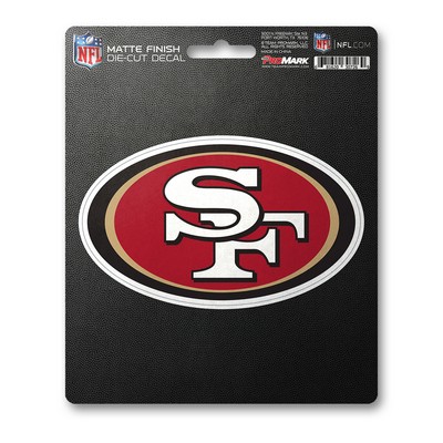 Fan Mats  LLC San Francisco 49ers Matte Decal Red