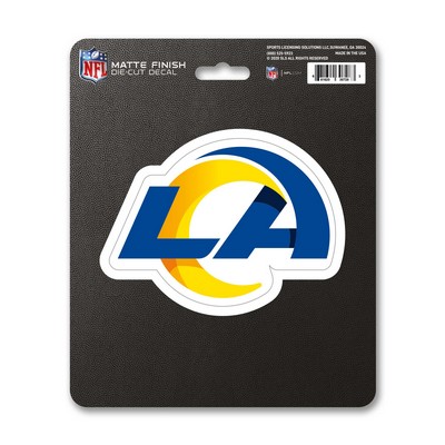 Fan Mats  LLC Los Angeles Rams Matte Decal Blue