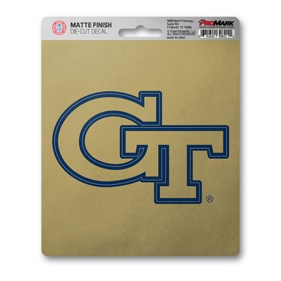 Fan Mats  LLC Georgia Tech Yellow Jackets Matte Decal Blue & Gold