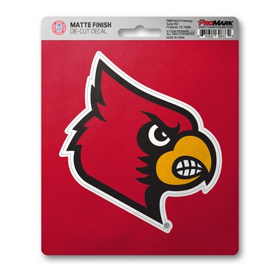 Fan Mats  LLC Louisville Cardinals Matte Decal Red