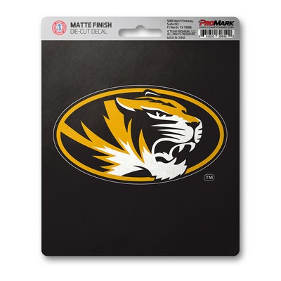 Fan Mats  LLC Missouri Tigers Matte Decal Black & Yellow