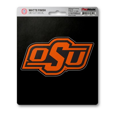 Fan Mats  LLC Oklahoma State Cowboys Matte Decal Orange & Black