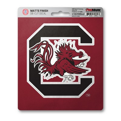 Fan Mats  LLC South Carolina Gamecocks Matte Decal Maroon & Black