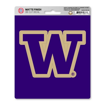 Fan Mats  LLC Washington Huskies Matte Decal Purple