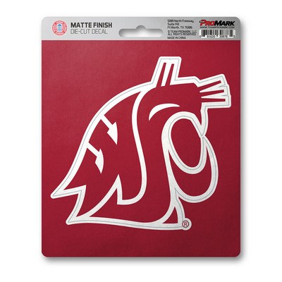 Fan Mats  LLC Washington State Cougars Matte Decal Maroon