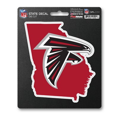 Fan Mats  LLC Atlanta Falcons State Shape Decal Red & Black