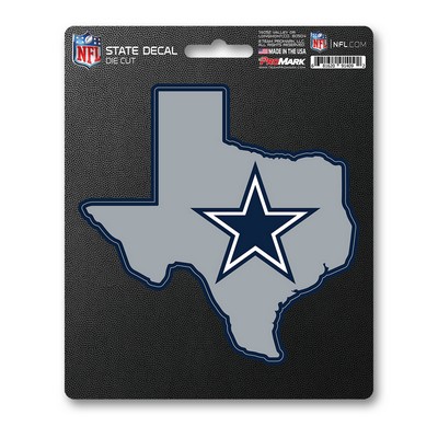 Fan Mats  LLC Dallas Cowboys State Shape Decal Navy