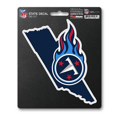 Fan Mats  LLC Tennessee Titans State Shape Decal Blue, Red