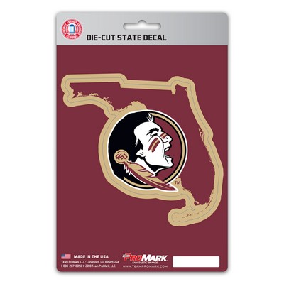 Fan Mats  LLC Florida State Seminoles State Shape Decal Garnet