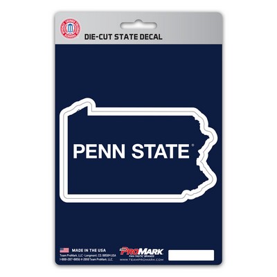 Fan Mats  LLC Penn State Nittany Lions State Shape Decal Navy