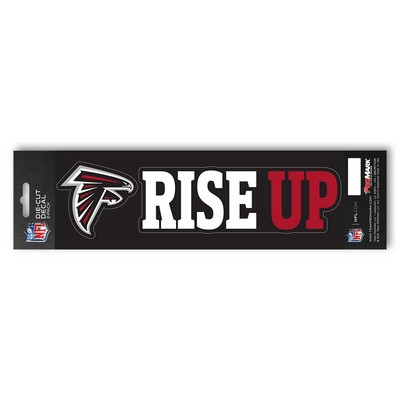 Fan Mats  LLC Atlanta Falcons Team Slogan Decal Red, Black