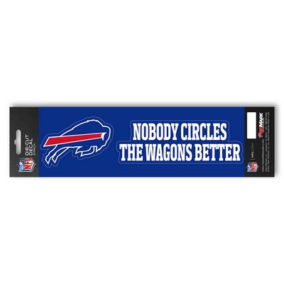 Fan Mats  LLC Buffalo Bills Team Slogan Decal Blue, Red