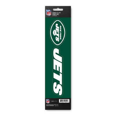 Fan Mats  LLC New York Jets Team Slogan Decal Green