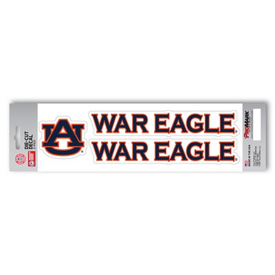 Fan Mats  LLC Auburn Tigers Team Slogan Decal Blue & Orange