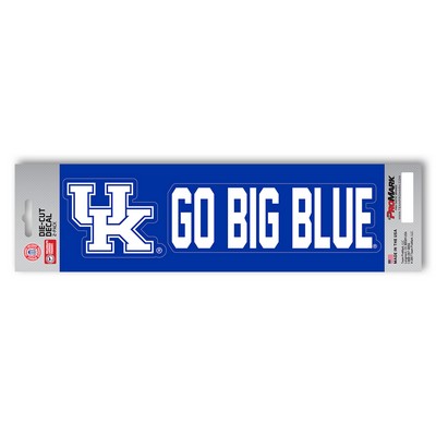 Fan Mats  LLC Kentucky Wildcats Team Slogan Decal Blue