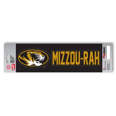 Fan Mats  LLC Missouri Tigers Team Slogan Decal Gold & Black