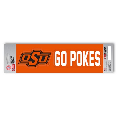 Fan Mats  LLC Oklahoma State Cowboys Team Slogan Decal Orange