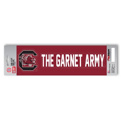 Fan Mats  LLC South Carolina Gamecocks Team Slogan Decal Red