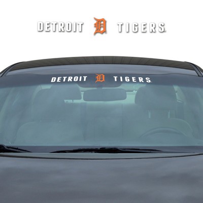 Fan Mats  LLC Detroit Tigers Windshield Decal White