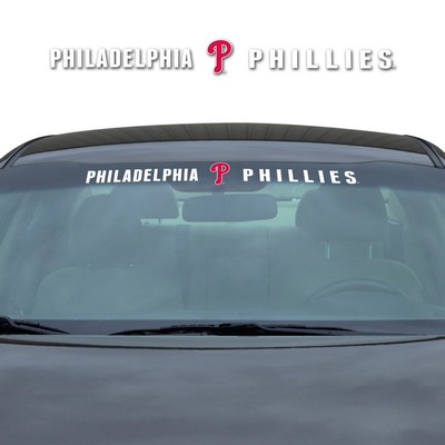 Fan Mats  LLC Philadelphia Phillies Windshield Decal White