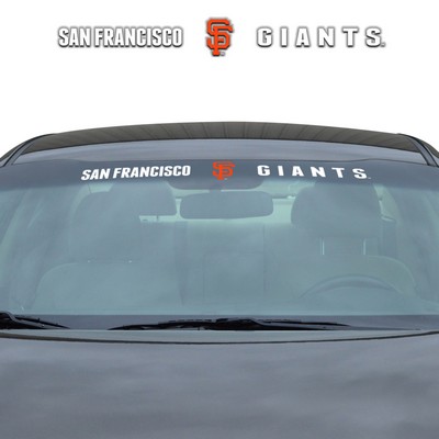 Fan Mats  LLC San Francisco Giants Windshield Decal White