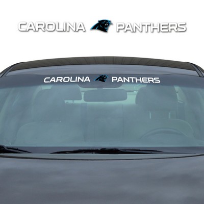 Fan Mats  LLC Carolina Panthers Windshield Decal White