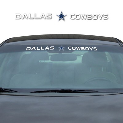 Fan Mats  LLC Dallas Cowboys Windshield Decal White