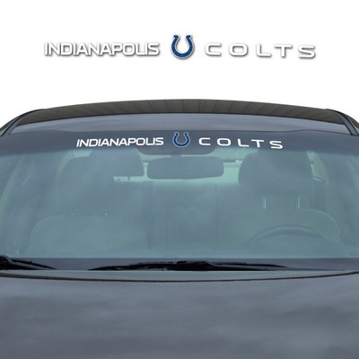 Fan Mats  LLC Indianapolis Colts Windshield Decal White