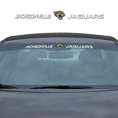 Fan Mats  LLC Jacksonville Jaguars Windshield Decal White