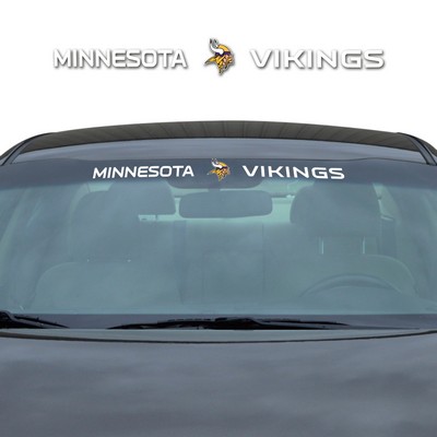 Fan Mats  LLC Minnesota Vikings Windshield Decal White