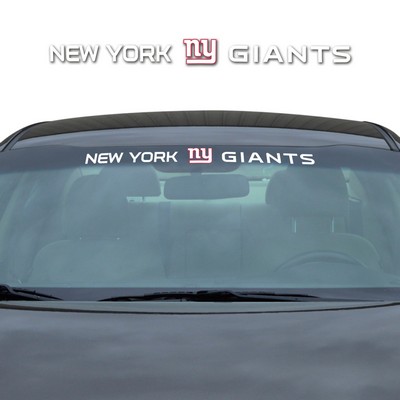 Fan Mats  LLC New York Giants Windshield Decal White