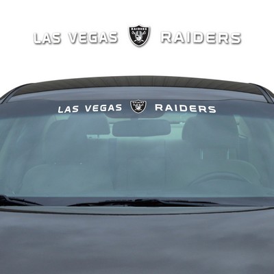 Fan Mats  LLC Las Vegas Raiders Windshield Decal White