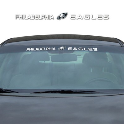 Fan Mats  LLC Philadelphia Eagles Windshield Decal White