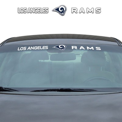 Fan Mats  LLC Los Angeles Rams Windshield Decal White