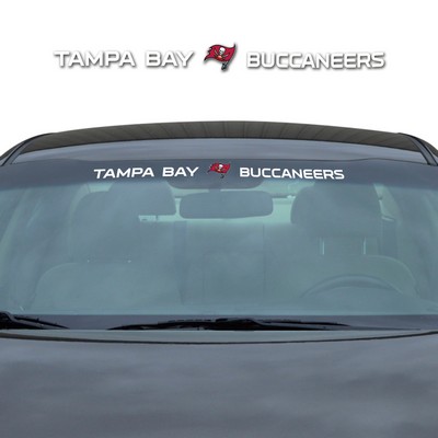 Fan Mats  LLC Tampa Bay Buccaneers Windshield Decal White