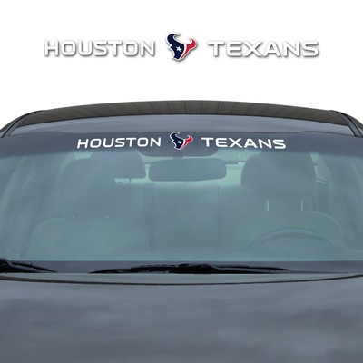 Fan Mats  LLC Houston Texans Windshield Decal White