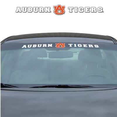 Fan Mats  LLC Auburn Tigers Windshield Decal White