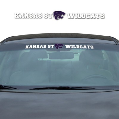 Fan Mats  LLC Kansas State Wildcats Windshield Decal White