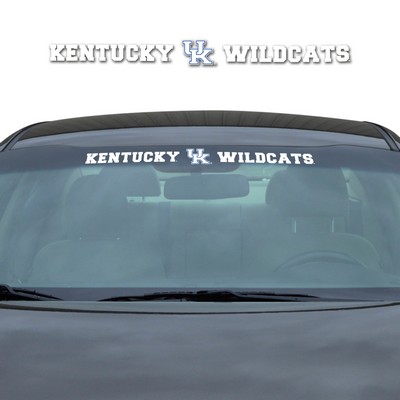 Fan Mats  LLC Kentucky Wildcats Windshield Decal White