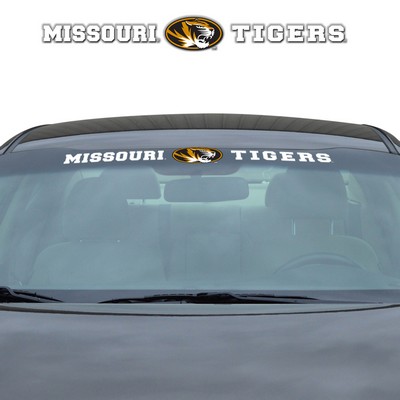 Fan Mats  LLC Missouri Tigers Windshield Decal White