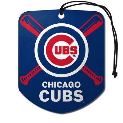 Fan Mats  LLC Chicago Cubs Air Freshener 2-pk Blue & Red