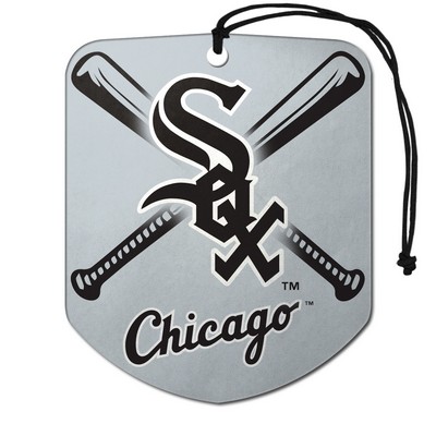 Fan Mats  LLC Chicago White Sox Air Freshener 2-pk Gray & Black