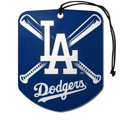 Fan Mats  LLC Los Angeles Dodgers Air Freshener 2-pk Blue