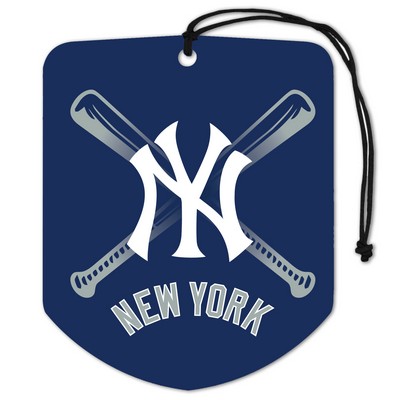 Fan Mats  LLC New York Yankees Air Freshener 2-pk Blue