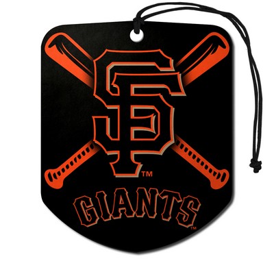 Fan Mats  LLC San Francisco Giants Air Freshener 2-pk Orange & Black